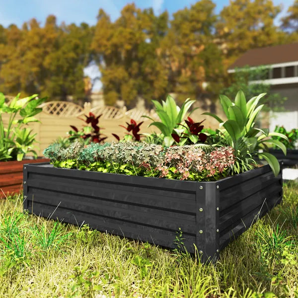 Galvanized Steel Raised Garden Bed 4x4 ft Grey Planter Box for Vegetables Flowers Herbs - product image 11