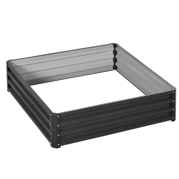 Galvanized Steel Raised Garden Bed 4x4 ft Grey Planter Box for Vegetables Flowers Herbs - product image 13