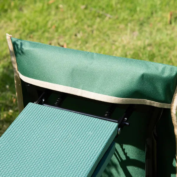 Outsunny Garden Kneeling Bench with 1 Large Side Tool Pouch and Easy Folding Design, Garden Kneeler Seat for Transport and Storage - product image 8