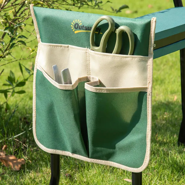 Outsunny Garden Kneeling Bench with 1 Large Side Tool Pouch and Easy Folding Design, Garden Kneeler Seat for Transport and Storage - product image 9