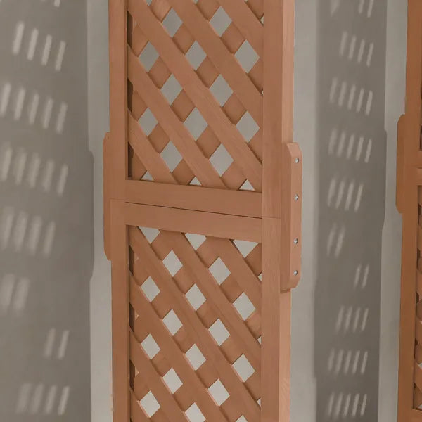 Garden Planter with Trellis: Wooden Construction for Climbing Plants, Includes Drainage, 70.75" Height - product image 8