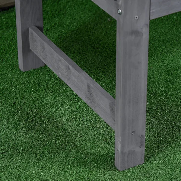 2 Seat Outdoor Wooden Garden Bench with Backrest and Armrests - product image 9