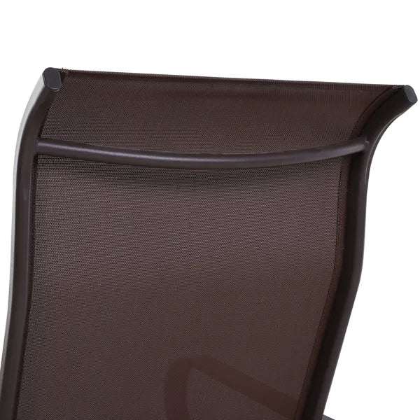 Outsunny Gliding Lounger Chair, Outdoor Swinging Chair with Smooth Rocking Arms and Lightweight Construction for Patio Backyard, Brown - product image 8