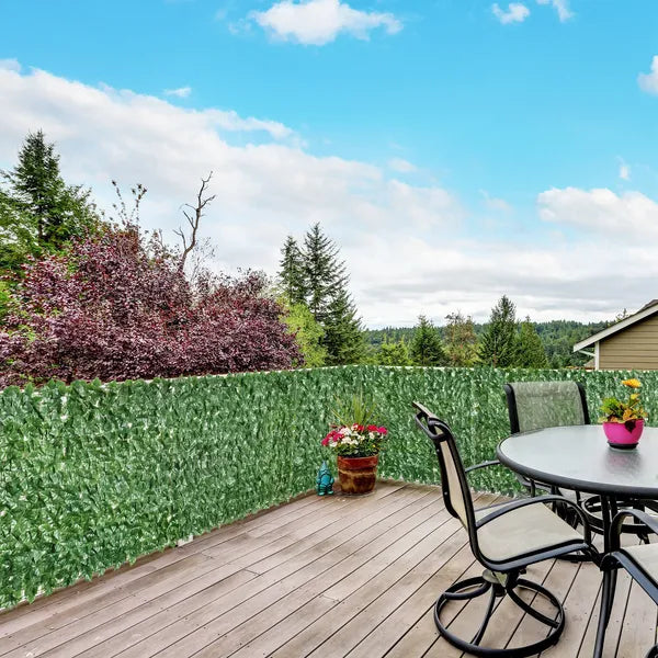 Outsunny Grass Wall Panels, 118x39 Artificial Grass Wall, Outdoor Fabric, Greenery Backdrop Panels Wall for Outdoor, Indoor, Dark Green - product image 2