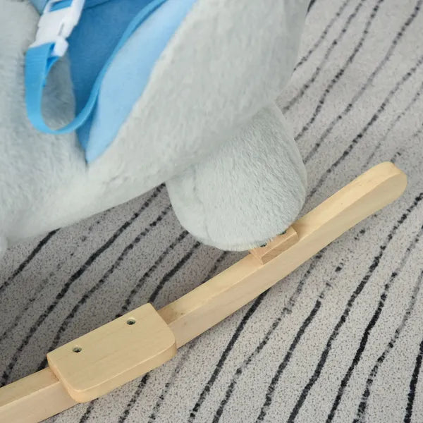 Qaba Plush Rocking Rabbit with Cradlesong Gray for Ages 18-36 Months - product image 14