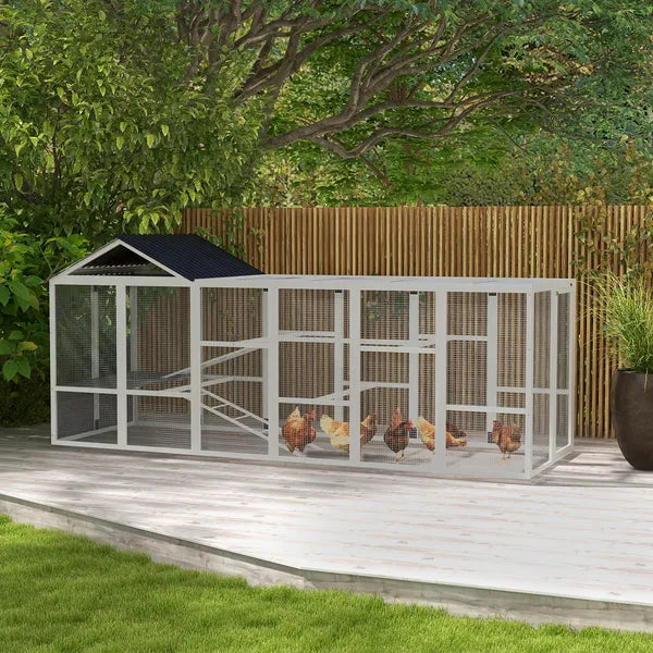 Gray Wooden Chicken Coop for 6-10 Chickens with Storage Perches 49"x48"x12.5" Poultry Essentials - product image 2