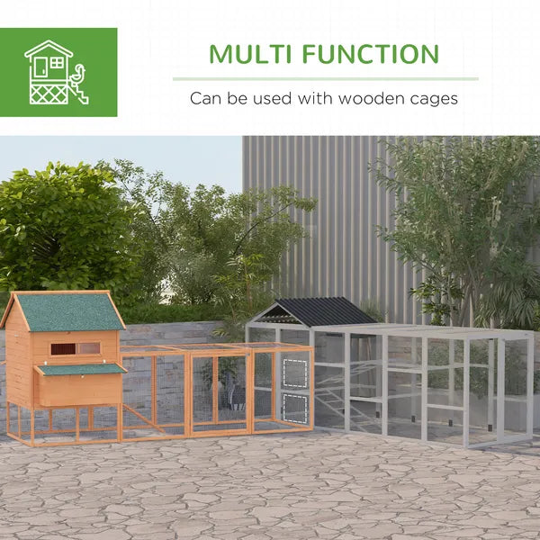 Gray Wooden Chicken Coop for 6-10 Chickens with Storage Perches 49"x48"x12.5" Poultry Essentials - product image 5