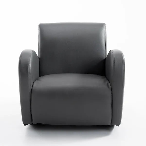 Grey Toddler Rocking Chair with Pocket PU Leather Kids Rocker for Nursery Playroom Durable Armchair - product image 11