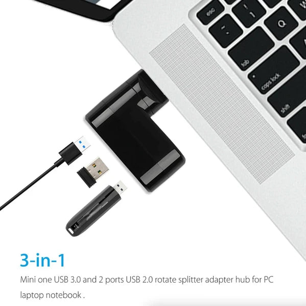 3 Port USB 3.0 Hub Splitter Adapter for Desktop PC Laptop and Mac - product view 11