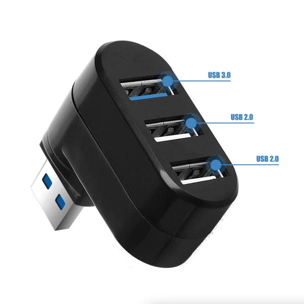 3 Port USB 3.0 Hub Splitter Adapter for Desktop PC Laptop and Mac - product view 7