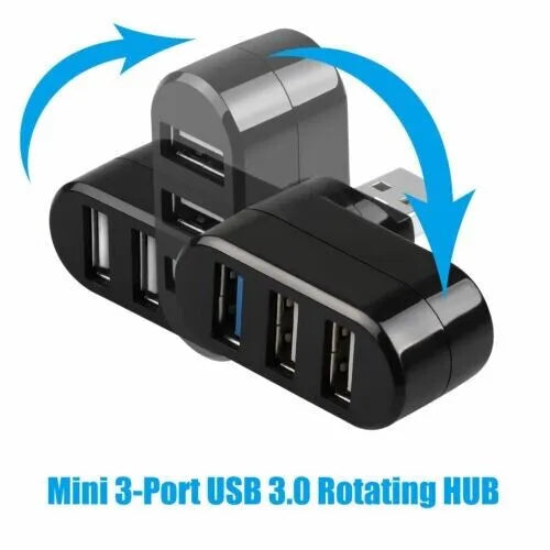3 Port USB 3.0 Hub Splitter Adapter for Desktop PC Laptop and Mac - product view 3