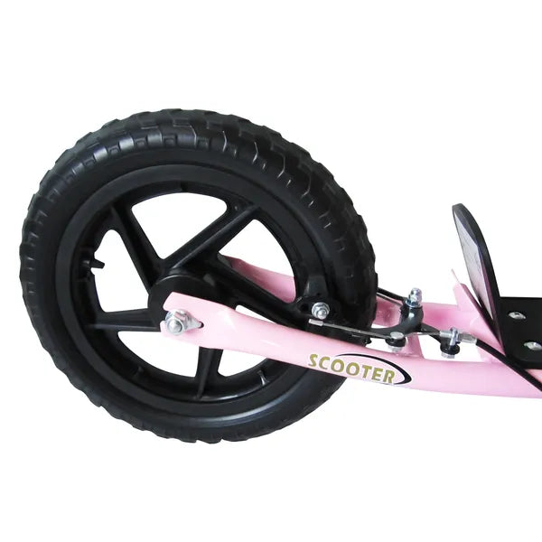 HOMCOM Adjustable Height Kick Scooter for Kids 5-12, Non-Slip Footplate, Big Wheels, Rear Brake, Pink - product image 8