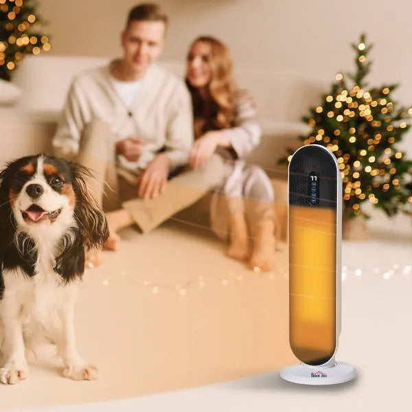 HOMCOM Home Space Heater, Portable Electric Heaters with 45 Degree Oscillation, Remote Control, 24H Timer and Overheating Protection, 1500W/1000W - product image 10