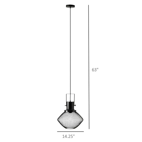 Industrial Pendant Light Fixtures with Adjustable Hanging Chain, Black - product image 3