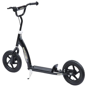 HOMCOM Kick Scooter for Kids 5-12 Years Old with Adjustable Height Handlebar, Non-slip Footplate, Big Wheels, Rear Brake, Black - product image 1