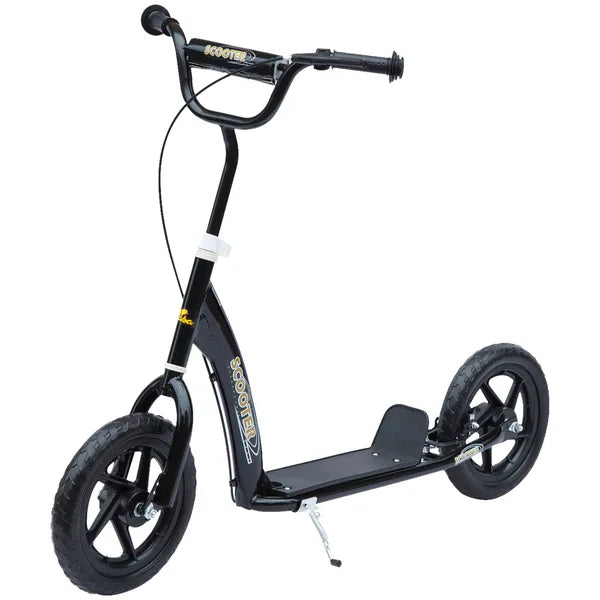 HOMCOM Kick Scooter for Kids 5-12 Years Old with Adjustable Height Handlebar, Non-slip Footplate, Big Wheels, Rear Brake, Black - product image 12