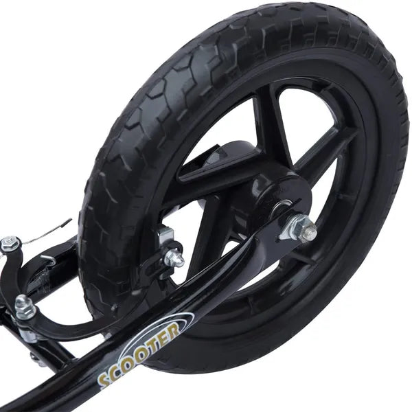 HOMCOM Kick Scooter for Kids 5-12 Years Old with Adjustable Height Handlebar, Non-slip Footplate, Big Wheels, Rear Brake, Black - product image 8