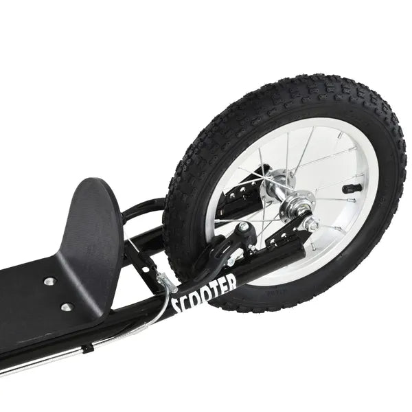 Kick Scooter with Adjustable Handlebar, Teens Ride On Toy with Front and Rear Dual Brakes Inflatable Wheels, For 5+, Black - product image 15