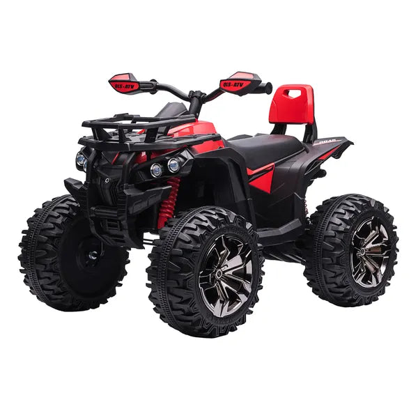 Kids ATV 12V Ride on Car with Music Realistic Headlights Wheels Rechargeable Electric Red - product image 11