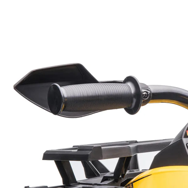 Kids ATV 12V Ride on Car with Music Realistic Headlights Wide Wheels Rechargeable Electric Yellow - product image 14
