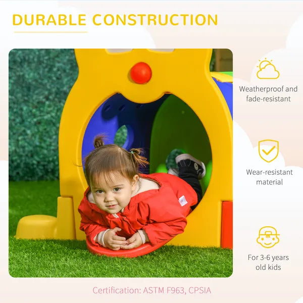 6 Section Kids Caterpillar Crawl Tunnel Playset for Ages 3 to 6 - product image 5