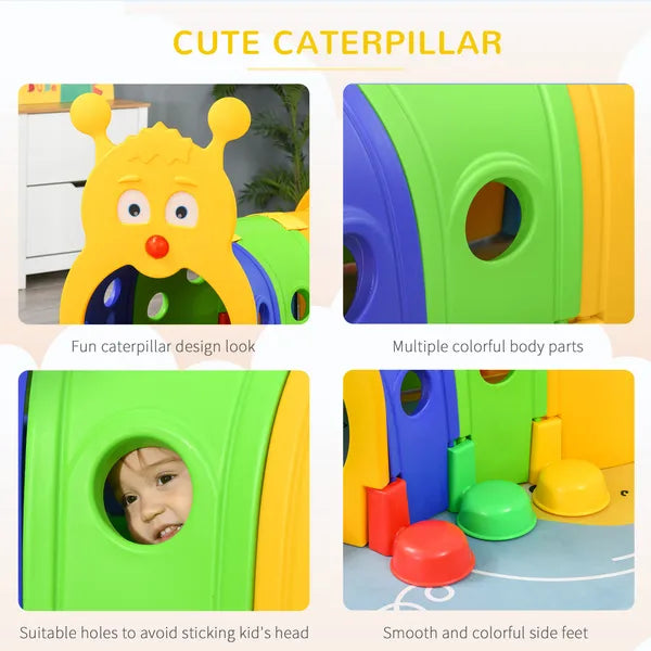 6 Section Kids Caterpillar Crawl Tunnel Playset for Ages 3 to 6 - product image 7