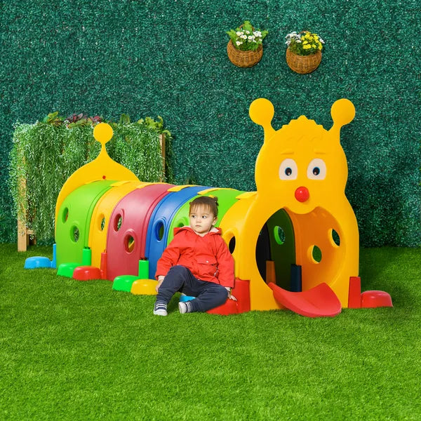 6 Section Kids Caterpillar Crawl Tunnel Playset for Ages 3 to 6 - product image 10