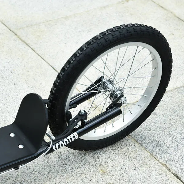 Kids Kick Scooter, Black, Adjustable Handlebar, Dual Rear Brakes, Inflatable Wheels - product image 8