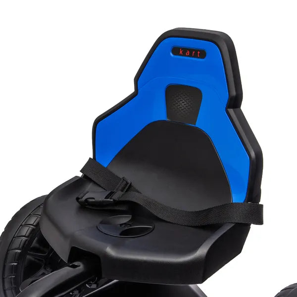 Aosom Kids Pedal Go Kart with Adjustable Seat Swing Axle Blue Outdoor Ride-on Toy - product image 9