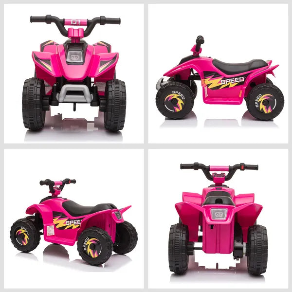 Aosom Kids Ride-On ATV 6V Four Wheeler Battery Operated Car with Forward Reverse Switch for Toddlers Pink - product image 8