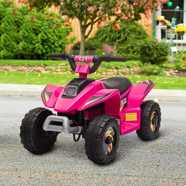 Aosom Kids Ride-On ATV 6V Four Wheeler Battery Operated Car with Forward Reverse Switch for Toddlers Pink - product image 10