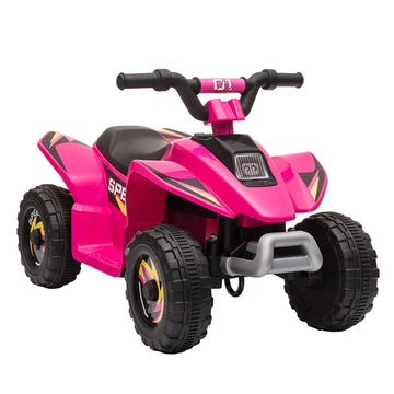 Aosom Kids Ride-On ATV 6V Four Wheeler Battery Operated Car with Forward Reverse Switch for Toddlers Pink - product image 1