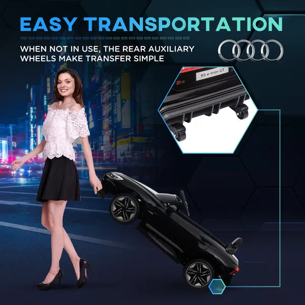 Kids Ride-On Car, Black, 12V Electric, 3.1 MPH, Suspension, for Ages 3-5, Horn Honking - product image 7