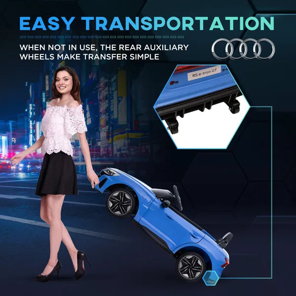 Kids 12V Electric Ride-On Car with Remote Control and Suspension Blue for Ages 3-5 - product image 7