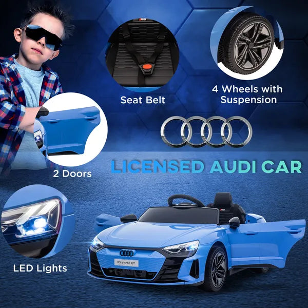 Kids 12V Electric Ride-On Car with Remote Control and Suspension Blue for Ages 3-5 - product image 4