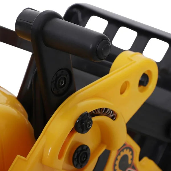 Kids Ride On Excavator Toy, Yellow Pull Cart Bulldozer with Bucket, Horn, Steering Wheel, for Toddler Fun - product image 11