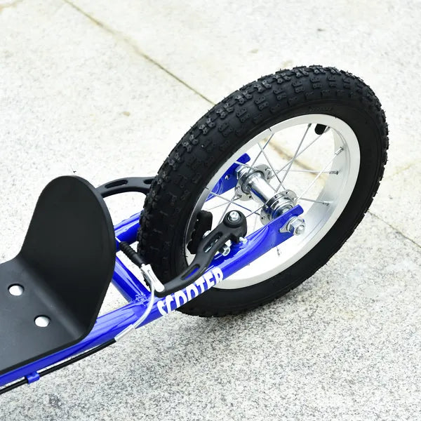 Aosom Kids Kick Scooter with Adjustable Handlebar Dual Brakes and Inflatable Wheels Blue Ages 5+ - product image 9