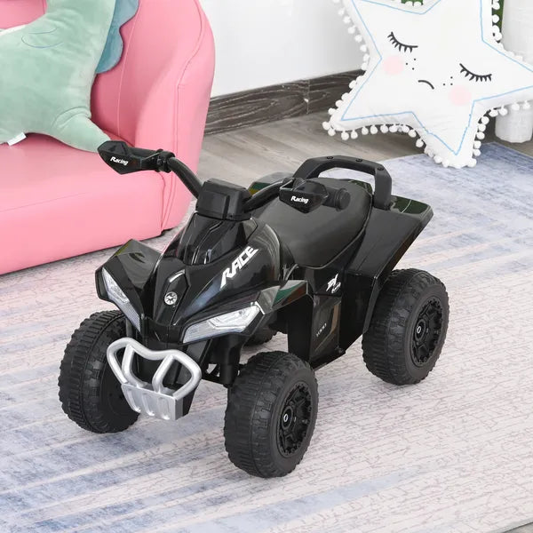 Aosom Kids Ride On Push Car 4 Wheels Music Light Foot-to-Floor Black for 18-36 Months - product image 10