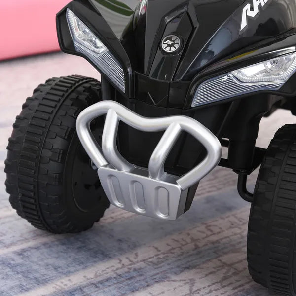 Aosom Kids Ride On Push Car 4 Wheels Music Light Foot-to-Floor Black for 18-36 Months - product image 9