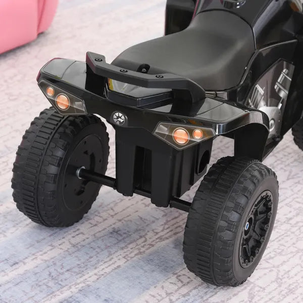 Aosom Kids Ride On Push Car 4 Wheels Music Light Foot-to-Floor Black for 18-36 Months - product image 8