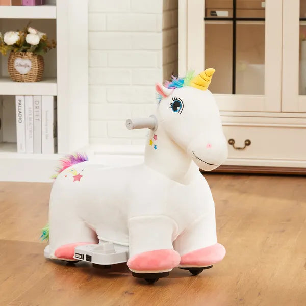 Kids Ride on Unicorn, 6V Battery Powered Electric Ride on Animal Toy w/ Music Forward, Foot Pedal for Aged 18-36 Months - product image 10