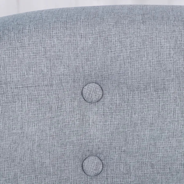 Kids Sofa Gray 2-Seat Comfortable Linen Fabric Wooden Frame Child Couch for Ages 3-6 Playroom Furniture - product image 8