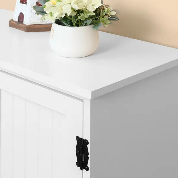HOMCOM Kitchen Pantry Cabinet Storage. Floor Storage Cabinet, Cupboard Organizer with Adjustable Shelves and 4-Doors, White - product image 12