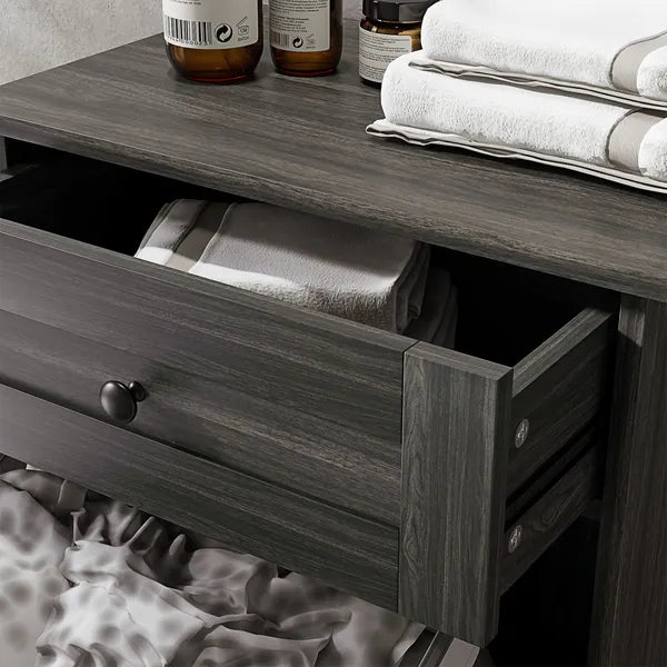 Kitchen Tilt Out Trash Bin Cabinet Free Standing Storage Cabinet with Drawer, Charcoal Gray - product image 8