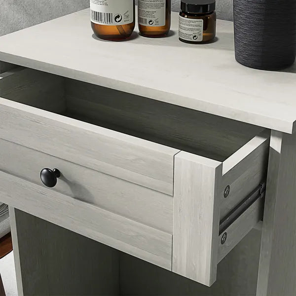 Kitchen Tilt Out Trash Bin Cabinet Free Standing Storage Cabinet with Drawer, Gray - product image 8