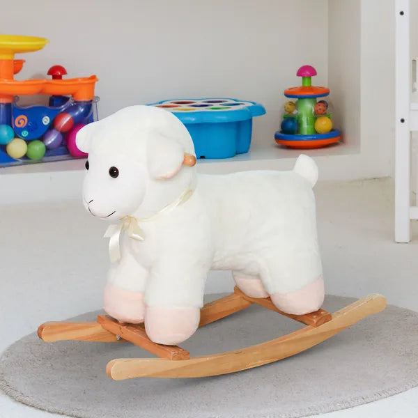 Plush Lamb Rocking Horse White for Ages 18 Months+ - product image 10