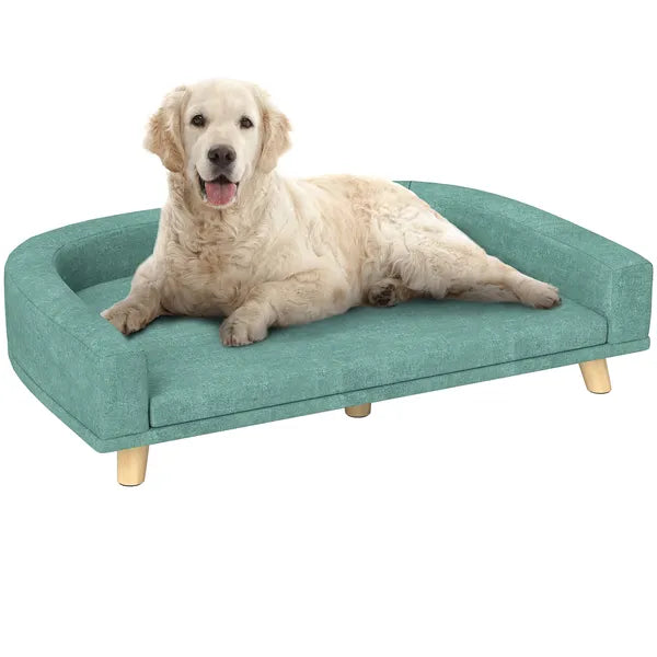 PawHut Large Dog Sofa Bed with Washable Cushion, Green, Comfortable Pet Couch for Dogs and Cats - product image 11