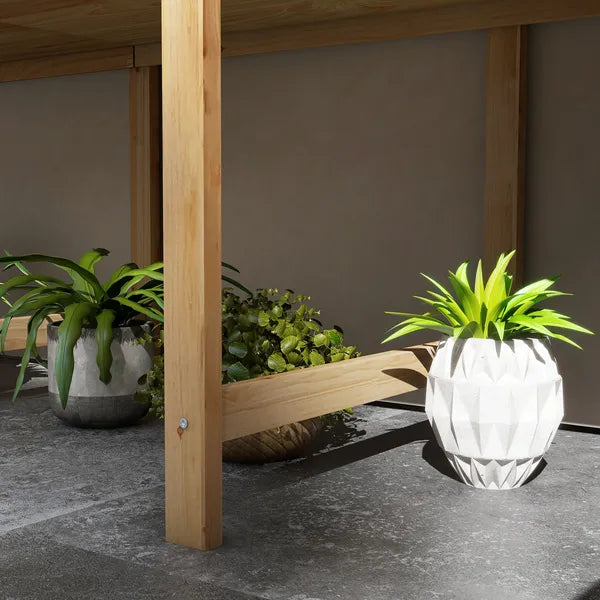 Outsunny Large Wooden Raised Garden Bed Elevated Planter Box with Legs Bed Liner Drain Holes 74x18x26 - product image 9