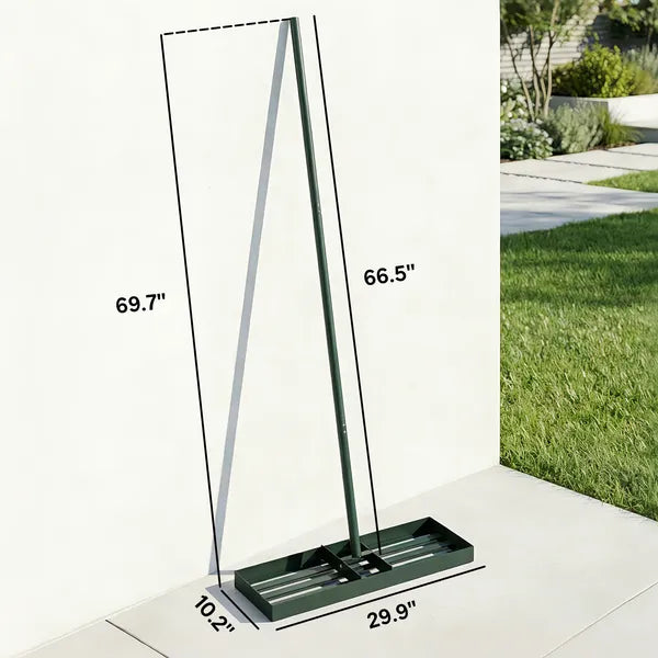 Outsunny Lawn Leveling Rake, 30" x 10" Heavy-Duty Yard Leveling Rake with 66.5" Handle for Backyard, Golf Course - product image 3
