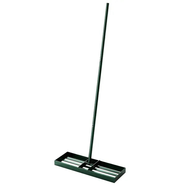 Outsunny Lawn Leveling Rake, 30" x 10" Heavy-Duty Yard Leveling Rake with 66.5" Handle for Backyard, Golf Course - product image 1